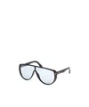Tom Ford Eyewear Photochromatic Achilles Mask Frame Sunglasses In Black