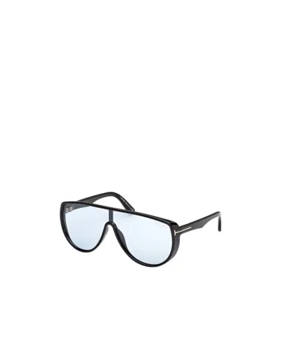 Tom Ford Eyewear Photochromatic Achilles Mask Frame Sunglasses In Black