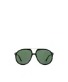 Tom Ford Eyewear Pilot Frame Sunglasses In Green
