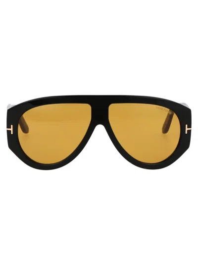 Tom Ford Eyewear Pilot Framed Sunglasses In Multi