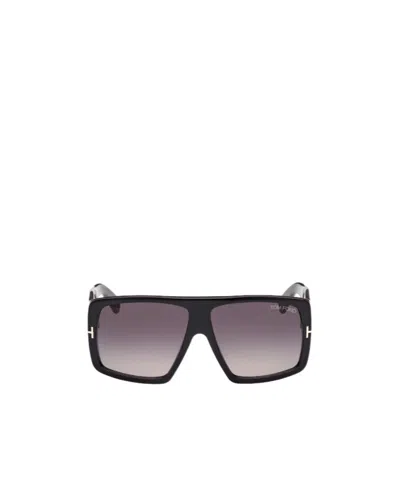 Tom Ford Eyewear Raven Square Frame Sunglasses In Black