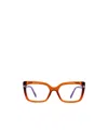 Tom Ford Eyewear Rectangle Frame Glasses In Brown