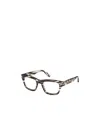 Tom Ford Eyewear Rectangle Frame Glasses In Green