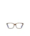 Tom Ford Eyewear Rectangle Frame Glasses In Green
