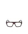 Tom Ford Eyewear Rectangle Frame Glasses In Brown