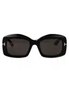 Tom Ford Eyewear Rectangle-frame Sunglasses In Black