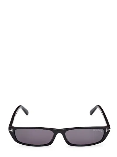 Tom Ford Eyewear Rectangle Frame Sunglasses In Black