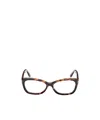 Tom Ford Eyewear Rectangular Frame Glasses In Brown