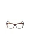 Tom Ford Eyewear Rectangular Frame Glasses In Brown
