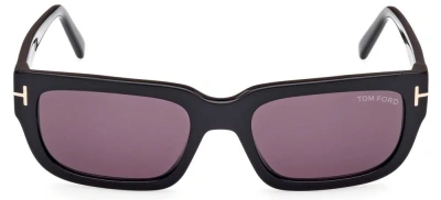 Tom Ford Eyewear Rectangular Frame Sunglasses In Black