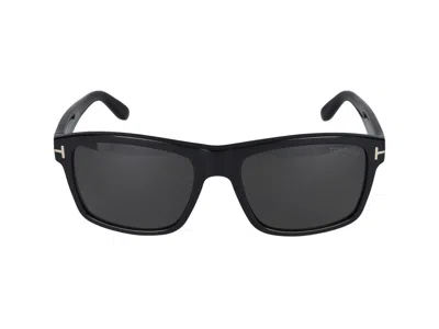 Tom Ford Eyewear Rectangular Frame Sunglasses In Black