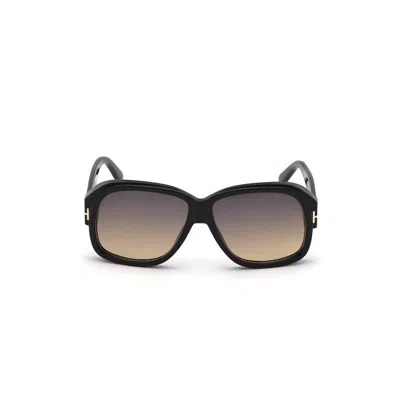 Tom Ford Eyewear Rectangular Frame Sunglasses In Gray