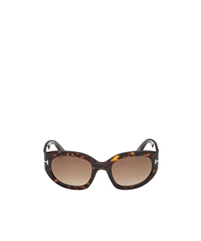 TOM FORD TOM FORD EYEWEAR RECTANGULAR FRAME SUNGLASSES