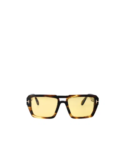 Tom Ford Eyewear Redford Square Frame Sunglasses In Multi