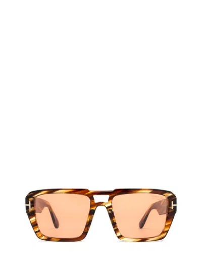 Tom Ford Redford Square Frame Sunglasses In Multi