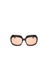 Tom Ford Ren Acetate Square Sunglasses In Nude