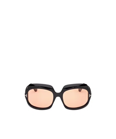 TOM FORD TOM FORD EYEWEAR REN OVERSIZED FRAME SUNGLASSES