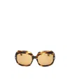 Tom Ford Eyewear Ren Oversized Frame Sunglasses In Nude