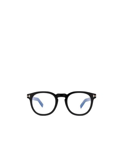 Tom Ford Eyewear Round-frame Glasses In Black