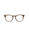 Tom Ford Eyewear Round Frame Glasses In Brown