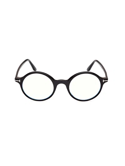 Tom Ford Eyewear Round-frame Glasses In White