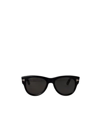 Tom Ford Eyewear Round Frame Sunglasses In Black