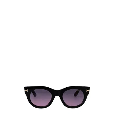 TOM FORD TOM FORD EYEWEAR ROUND FRAME SUNGLASSES