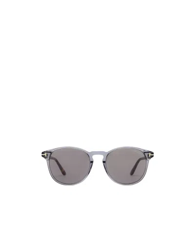Tom Ford Eyewear Round Frame Sunglasses In Gray