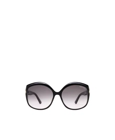 Tom Ford Eyewear Round Frame Sunglasses In Gray