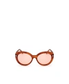 Tom Ford Eyewear Round Frame Sunglasses In Nude
