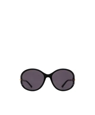 Tom Ford Eyewear Round-frame Sunglasses In Metallic