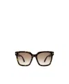 Tom Ford Eyewear Selby Square Frame Sunglasses In Black