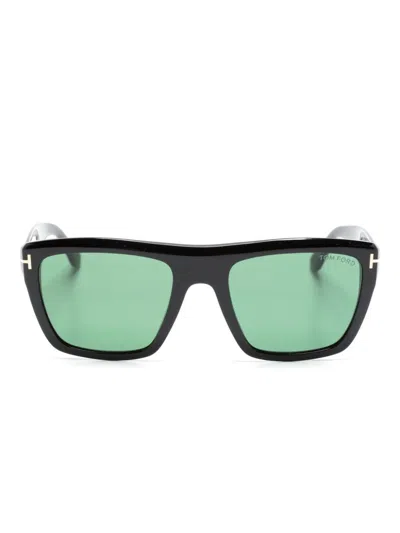 Tom Ford Alberto Square-frame Sunglasses In Black