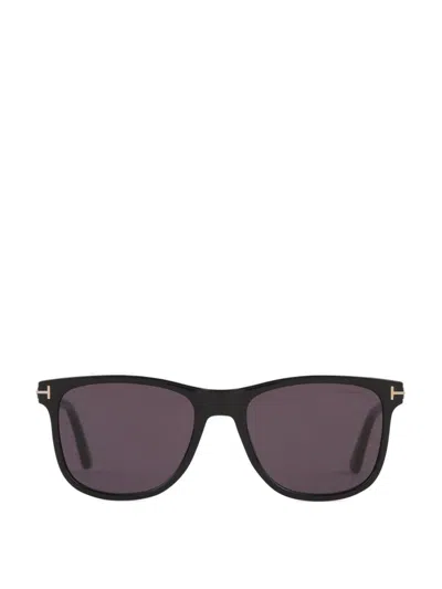Tom Ford Eyewear Sinatra Square Frame Sunglasses In Black