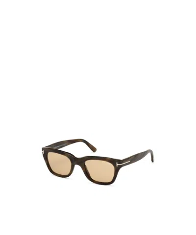 Tom Ford Eyewear Snowdon Square-frame Sunglasses In Nude