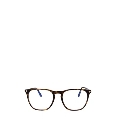 Tom Ford Eyewear Square Frame Glasses In Black