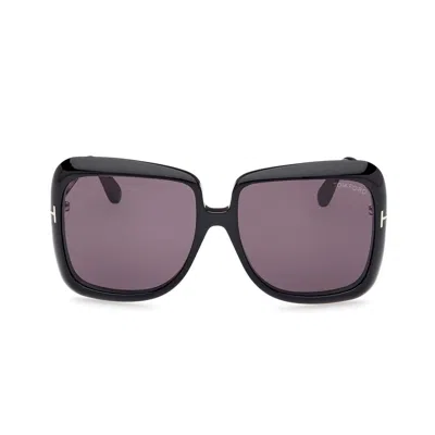 Tom Ford Eyewear Square Frame Glasses In Purple