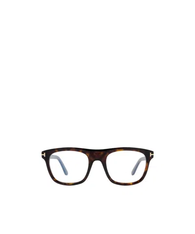 Tom Ford Eyewear Square Frame Glasses In Black
