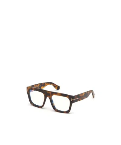 Tom Ford Eyewear Square Frame Glasses In Black