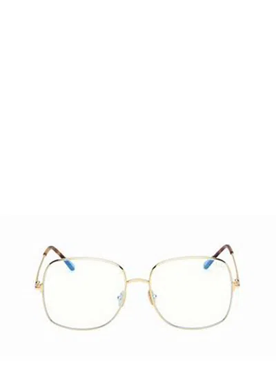 Tom Ford Eyewear Square Frame Glasses In Brown