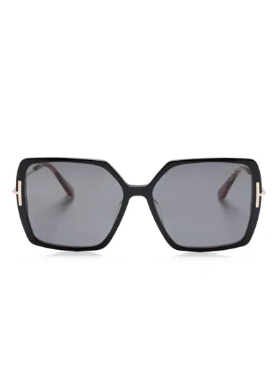Tom Ford Eyewear Square Frame Sunglasses In Black