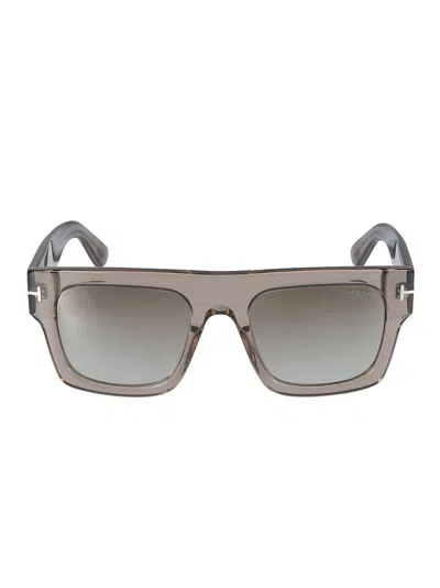 Tom Ford Eyewear Square Frame Sunglasses In Brown