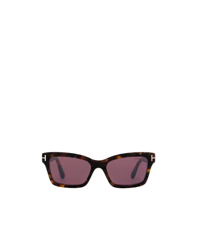 Tom Ford Eyewear Square Frame Sunglasses In Brown