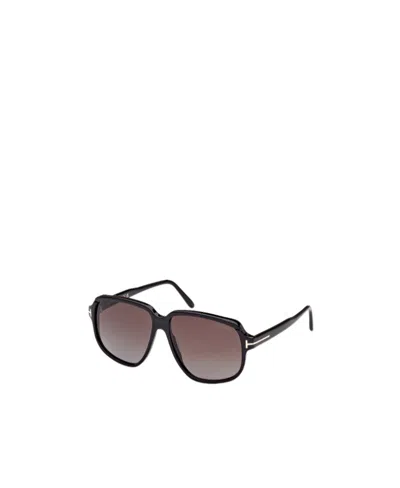Tom Ford Eyewear Square Frame Sunglasses In Gray