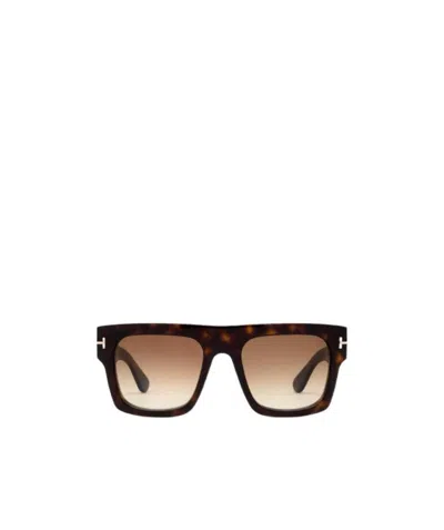 Tom Ford Eyewear Square Frame Sunglasses In Nude