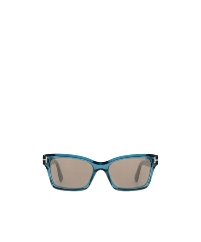 Tom Ford Eyewear Square Frame Sunglasses In Nude