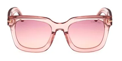 Tom Ford Eyewear Square Frame Sunglasses In Pink