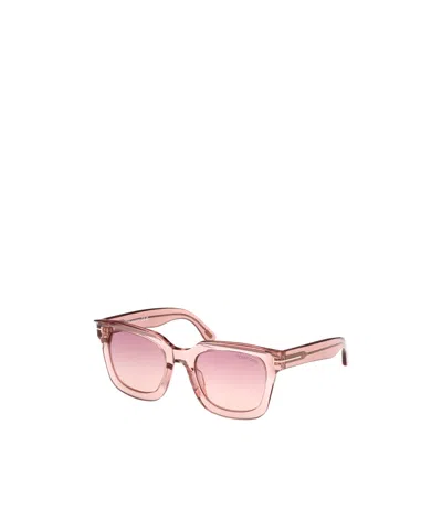 Tom Ford Eyewear Square Frame Sunglasses In Pink