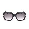 Tom Ford Womens Black Tr001783 Kaya Square-frame Acetate Sunglasses