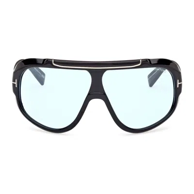 Tom Ford Rellen W Ft1093 01v Mask Sunglasses In Blue